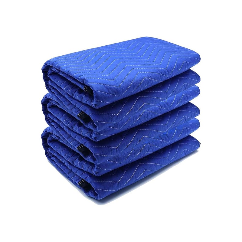 OUMETE 3-Pack Moving Blankets 40x72 Inch Heavy Duty Extra Thick Packing Blankets for Moving & Transport Furniture Protection Professional Quilted Moving Supplies - Image 1
